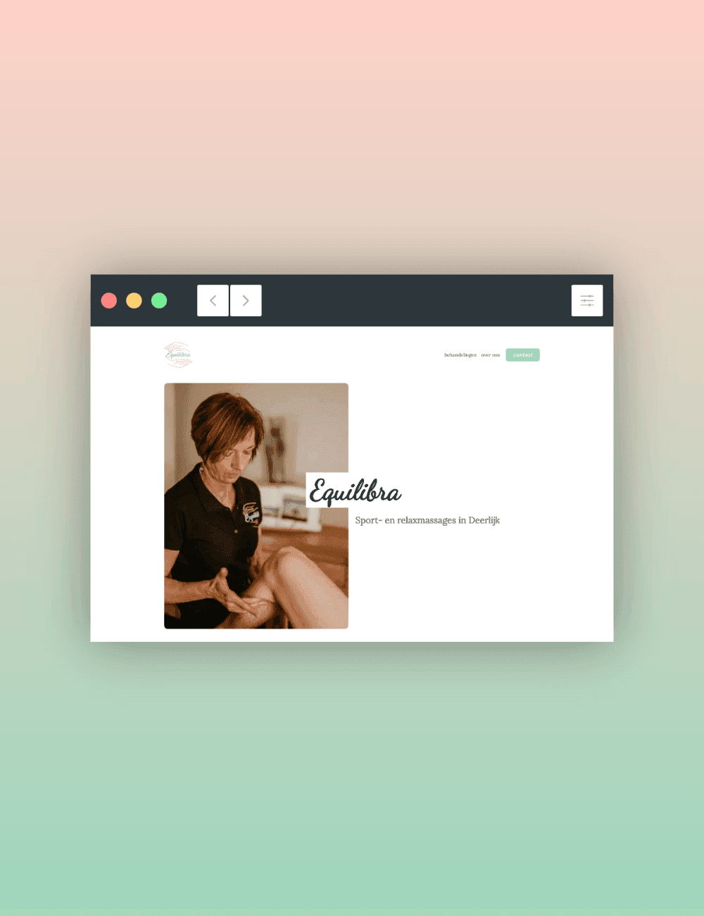 Equilibra website design